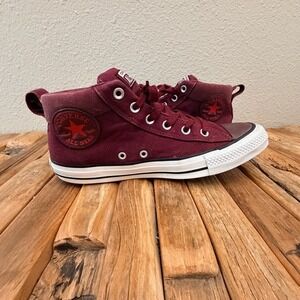 Converse Chuck Taylor All Star Madison Mid Burgundy Maroon Sneakers  Mens 8